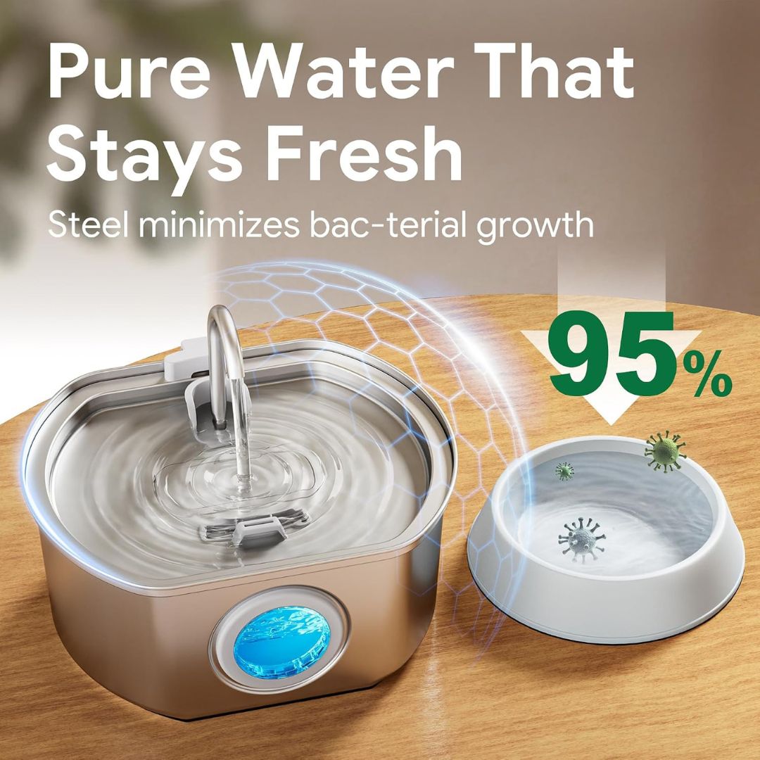 FurryFlow™ Steel Water Dispenser