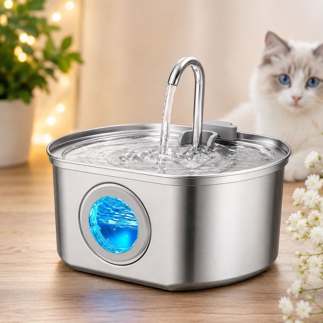 FurryFlow™ Steel Water Dispenser