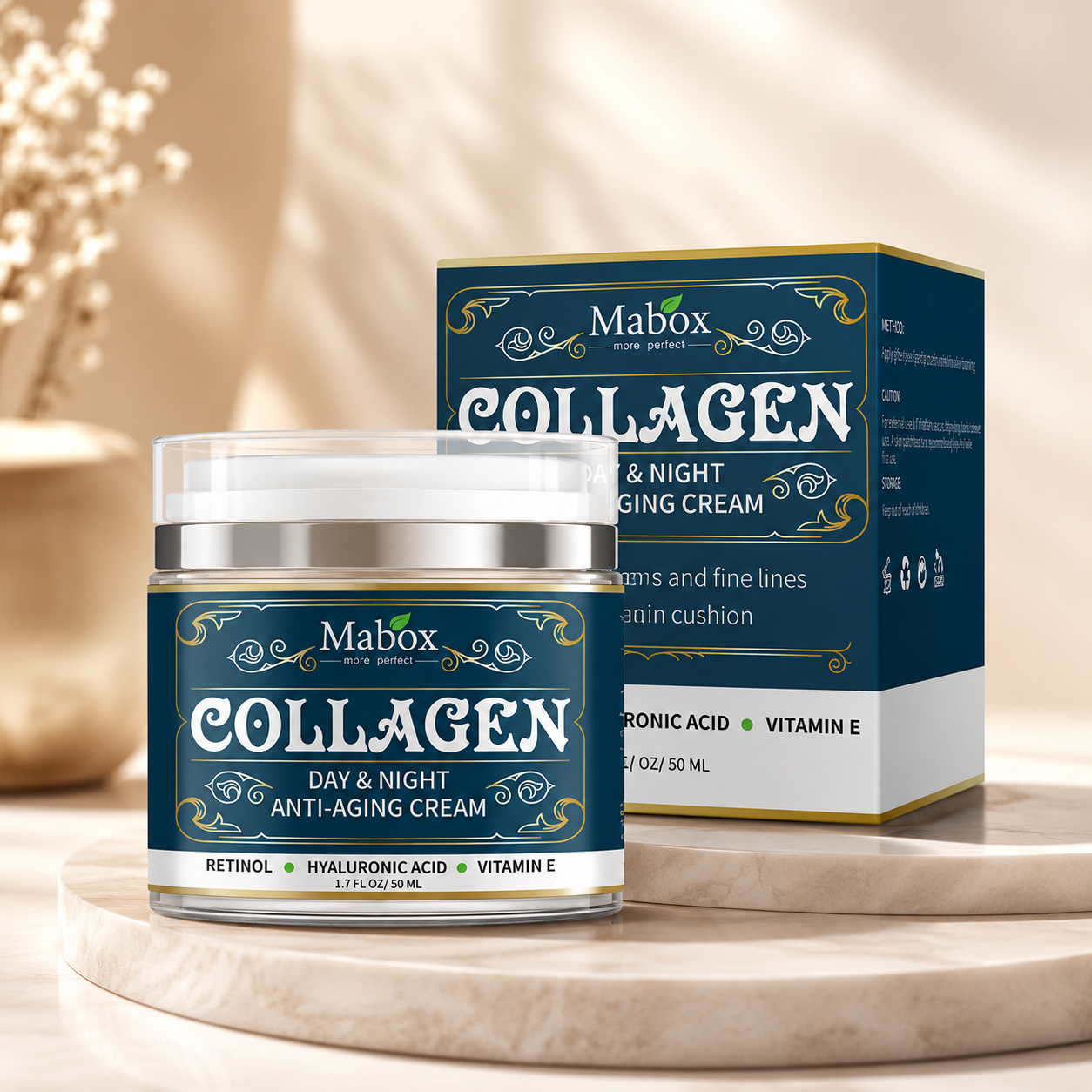 DermaGlow™ Collagen Moisturizing Anti Aging Face Cream and Wrinkle Remover