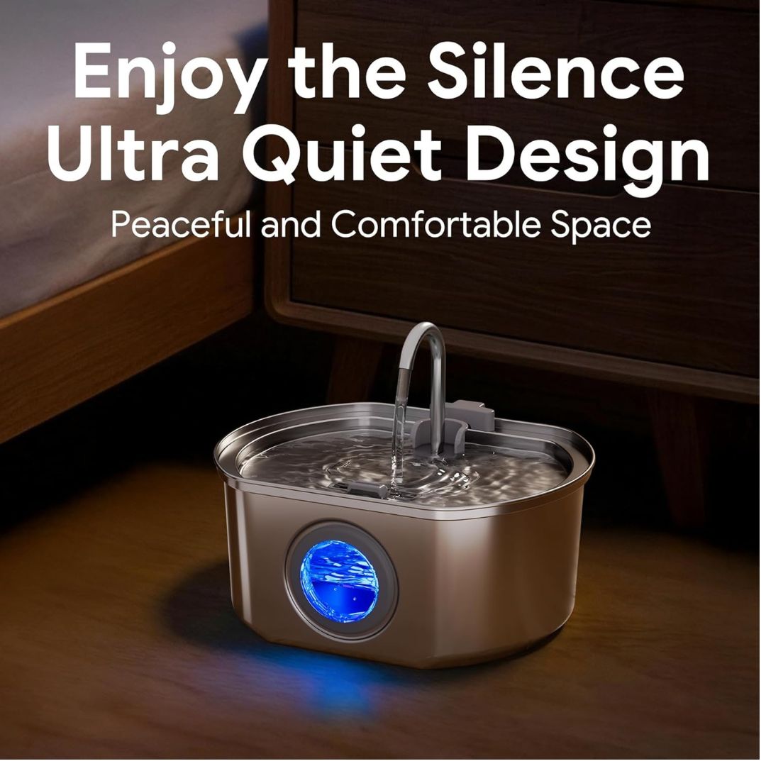 FurryFlow™ Steel Water Dispenser