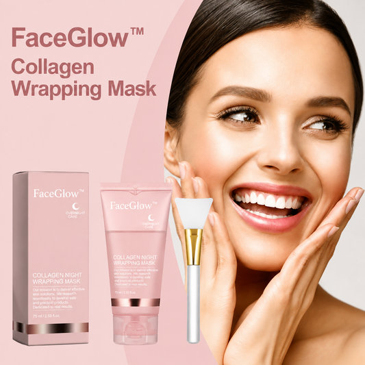 FaceGlow Bio-Collagen Peel-Off Mask - product with brush