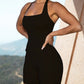 Women's Solid Color Fashion Casual Sports Yoga Shapewear Jumpsuit