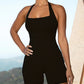 Women's Solid Color Fashion Casual Sports Yoga Shapewear Jumpsuit
