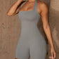Women's Solid Color Fashion Casual Sports Yoga Shapewear Jumpsuit