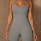 Women's Solid Color Fashion Casual Sports Yoga Shapewear Jumpsuit